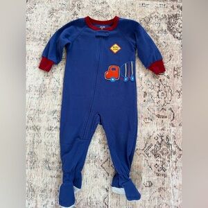 Child of Mine Blue and Red Truck Pajamas